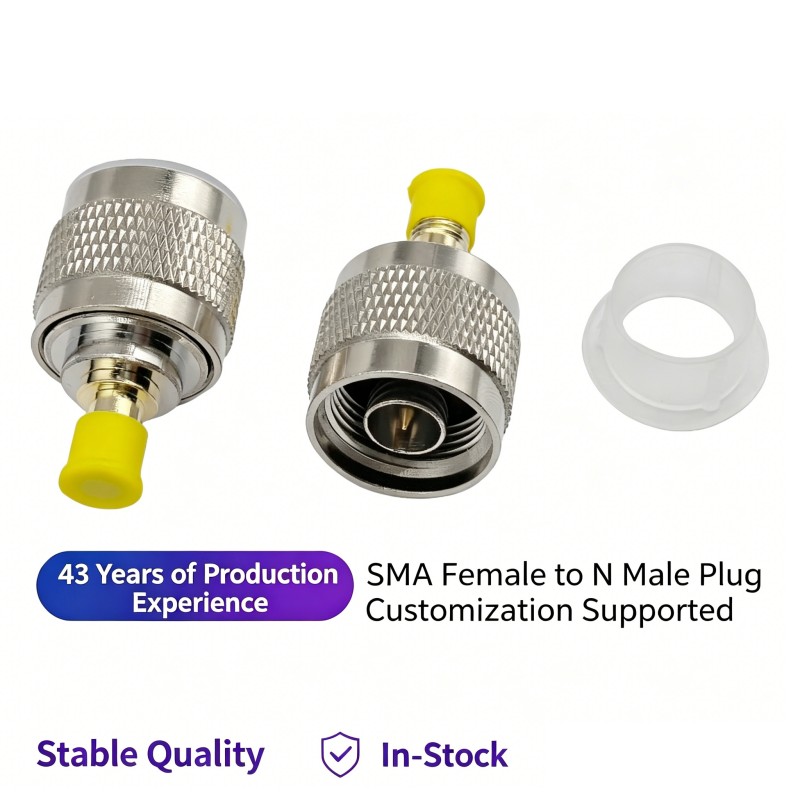 N Male to SMA Female Connector
