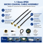 1.13mm IPEX Cable Assembly for RF Antenna Connection