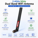 2.4GHz 5GHz Dual Band WiFi Antenna