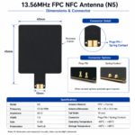13.56MHz FPC NFC Antenna | Ultra-Thin 43×45mm NFC Antenna