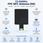 13.56MHz FPC NFC Antenna | Ultra-Thin 43×45mm NFC Antenna