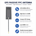 1575.42MHz Passive GPS FPC Antenna | 37×15mm Embedded Antenna