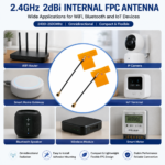 2.4GHz 2dBi Internal FPC Antenna with IPEX Connector for WiFi Bluetooth IoT Applications