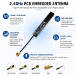 2.4GHz PCB Embedded Antenna for WiFi Bluetooth IoT Applications
