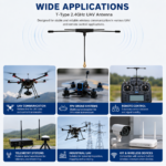 2.4GHz T-Type UAV Antenna | 2400–2500MHz Drone Communication Antenna