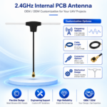 2.4GHz 2dBi Internal UAV Antenna with IPEX-1 Connector