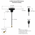 2.4GHz 2dBi Internal UAV Antenna with IPEX-1 Connector