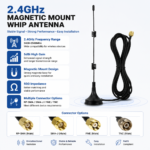 2.4GHz Magnetic Mount Whip Antenna 5dBi External Antenna