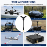 3.3GHz FPV Drone Antenna with SMA Male | 5dBi RHCP Y-Type UAV Antenna