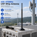 430–470MHz 3dBi UHF Whip Antenna with SMA Connector