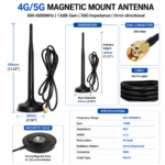 4G/5G Magnetic Mount Antenna 600-6000MHz 12dBi Omni Directional Cellular Antenna