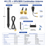 4G LTE + GPS/BDS Fiberglass Combination Antenna | Dual Cable GNSS Antenna