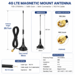 4G LTE Magnetic Mount Antenna 700-2700MHz 5dBi SMA Connector for IoT Devices