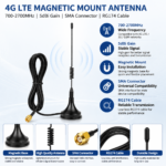 4G LTE Magnetic Mount Antenna 700-2700MHz 5dBi SMA Connector for IoT Devices