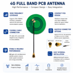 4G Full Band PCB Antenna with IPEX Connector | Compact Internal LTE Antenna