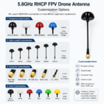 5.8GHz RHCP FPV Drone Antenna with SMA Male Connector