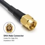 5.8GHz FPV Drone Antenna with SMA Connector | Flexible UAV Video Transmission Antenna