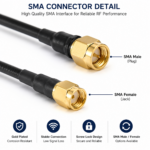 5.8GHz FPV Drone Antenna with SMA Connector | 3.5dBi RHCP Antenna