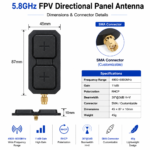5.8GHz FPV Directional Panel Antenna