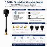 5.8GHz FPV Drone Antenna with SMA Connector | 5dBi Omnidirectional UAV Antenna