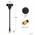 5.8GHz FPV Drone Antenna with SMA Male Connector | Omnidirectional UAV Antenna