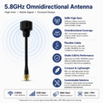 5.8GHz FPV Drone Antenna with SMA Connector | 5dBi Omnidirectional UAV Antenna