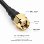 5.8GHz FPV Drone Antenna with SMA Connector | 5dBi Omnidirectional UAV Antenna