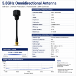 5.8GHz FPV Drone Antenna with SMA Connector | 5dBi Omnidirectional UAV Antenna