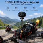 5.8GHz FPV Pagoda Antenna 5dBi High Gain Drone Video Transmission Antenna