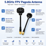 5.8GHz FPV Pagoda Antenna 5dBi High Gain Drone Video Transmission Antenna