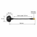 5.8GHz FPV UAV Antenna with SMA Male Connector | Circular Polarized Drone Antenna