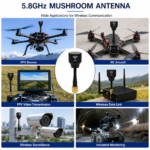 5.8GHz UAV Antenna with SMA Male Connector | Compact FPV Drone Antenna