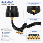 5G 4×4 MIMO Cabinet Antenna with 4 SMA Male Connectors