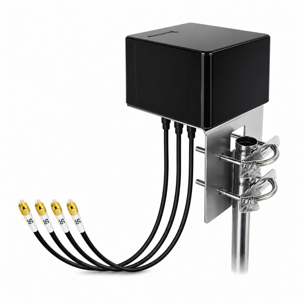 5G 4×4 MIMO Antenna with SMA Connectors | IP67 Screw Mount Antenna