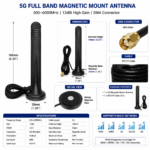 5G Full Band Waterproof Magnetic Mount Antenna | High Gain Cellular IoT Antenna