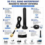 5G Full Band Waterproof Magnetic Mount Antenna | High Gain Cellular IoT Antenna