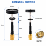 5GHz Pagoda UAV Antenna with SMA Male Connector | 3.5dBi FPV Drone Antenna