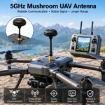 5GHz UAV Antenna with SMA Male Connector | Compact Mushroom Drone Antenna