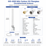 600–6000 MHz Outdoor 5G Fiberglass Omnidirectional Antenna