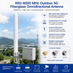 600–6000 MHz Outdoor 5G Fiberglass Omnidirectional Antenna