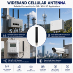 600-6000MHz Cellular Antenna with N-Type Male | 6dBi Fiberglass Antenna