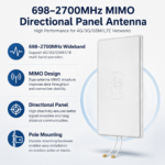 698–2700MHz MIMO Panel Antenna with SMA Male Connector | Outdoor Directional LTE Antenna