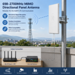 698–2700MHz MIMO Panel Antenna with SMA Male Connector | Outdoor Directional LTE Antenna