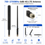700–2700MHz 4G LTE Antenna | 5dBi Omnidirectional Paddle Antenna