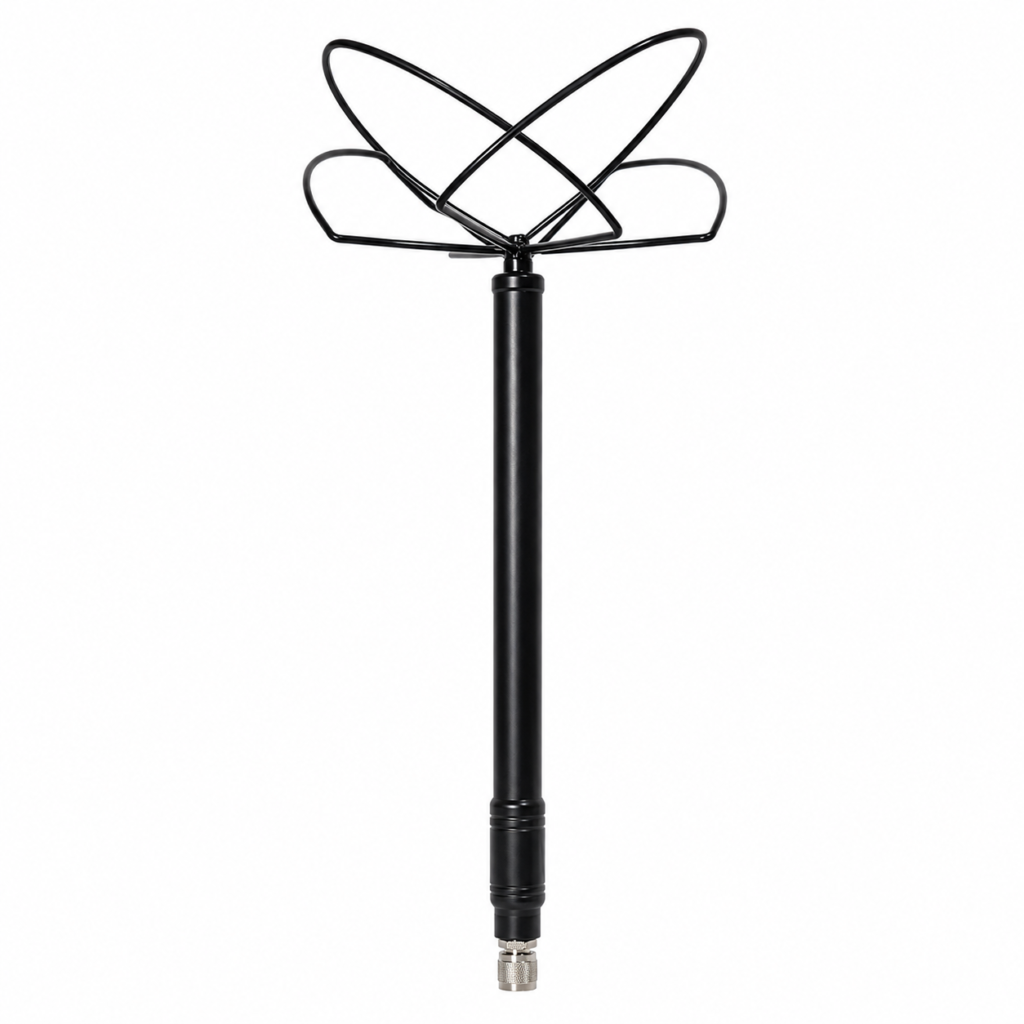 730–1100MHz Omnidirectional Fiberglass Antenna | 3dBi Cloverleaf Antenna