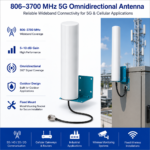 806–3700 MHz 5G Wideband Omnidirectional Antenna