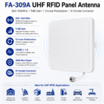860–960MHz 9dBi UHF RFID Panel Antenna with N-Female Connector