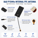 868/915MHz Internal FPC Antenna 6dBi with IPEX Connector for IoT Wireless Devices