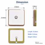 GPS + BDS Ceramic Patch Antenna | Compact GNSS Positioning Antenna with Stable RF Performance