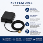 Multi-Band RTK GNSS Antenna with SMA Male Connector